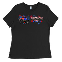 Black all american boy libbey glass Ladies Tee - HRA Design Shop