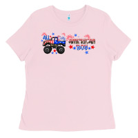 Bubblegum Pink all american boy libbey glass Ladies Tee - HRA Design Shop