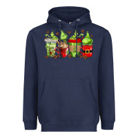 Navy grinch coffee cups Heavyweight Hoodie - texasbilliewilder