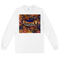 White tiger america Long Sleeve Tee - NancyCooperArtShop