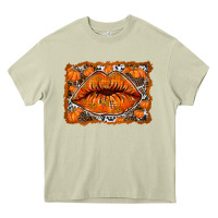 Mossy fall lips Heavy Core Tee - RacoonDesign