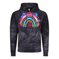 Cloud Black summer rainbow Vintage Hoodie - NancyCooperArtShop