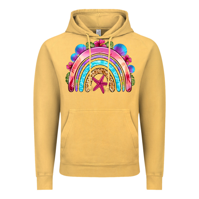 Summer Rainbow Vintage Hoodie by NancyCooperArtShop | Teevron