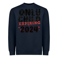 Navy only child expiring 2024 Heavyweight Sweatshirt - MaliasSmallBusiness
