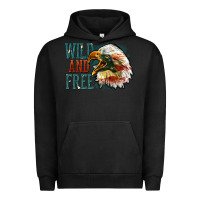 Pigment Black Wild and free Urban Hoodie - FaDigitalArtStudio