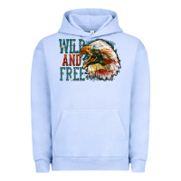 Pigment Grape Ice Wild and free Urban Hoodie - FaDigitalArtStudio