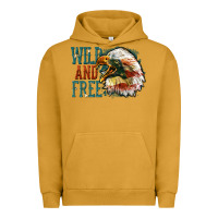 Pigment Peanut Butter Wild and free Urban Hoodie - FaDigitalArtStudio