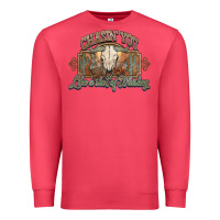 Cardinal Chasin you like a shot of whiskey bull skull Premium Sweatshirt - HowdyJamesFarm
