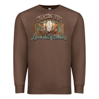 Chestnut Chasin you like a shot of whiskey bull skull Premium Sweatshirt - HowdyJamesFarm