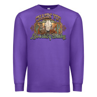 Purple Chasin you like a shot of whiskey bull skull Premium Sweatshirt - HowdyJamesFarm