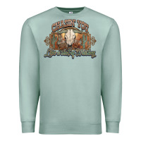 Seafoam Chasin you like a shot of whiskey bull skull Premium Sweatshirt - HowdyJamesFarm
