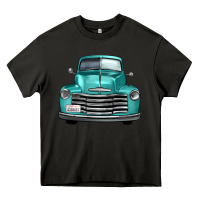 Asphalt western truck front view Heavy Core Tee - FaDigitalArtStudio