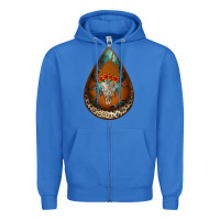True Royal leopard bullskull teardrop earrings Zipper Hoodie - Jasminsmagicworld