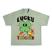 Oil Green lucky teacher Urban Heavy Tee - MaliasSmallBusiness
