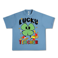 Pebble Blue lucky teacher Urban Heavy Tee - MaliasSmallBusiness