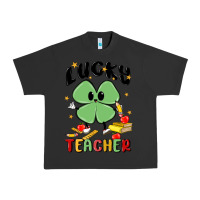 Pigment Black lucky teacher Urban Heavy Tee - MaliasSmallBusiness