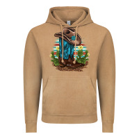 Vintage Camel western boots and hat cactus leopard serape pattern Vintage Hoodie - BarkalooDesign
