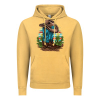Vintage Mustard western boots and hat cactus leopard serape pattern Vintage Hoodie - BarkalooDesign