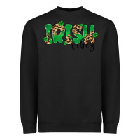 Black ırısh vibes Heavyweight Sweatshirt - MaliasSmallBusiness
