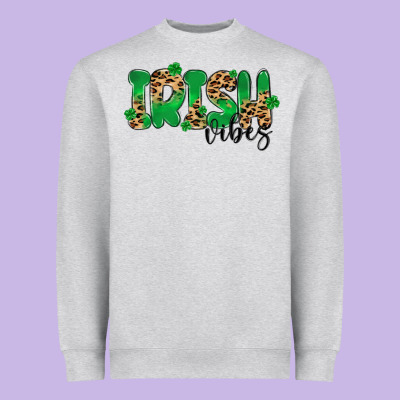 ırısh Vibes Heavyweight Sweatshirt Designed By Maliassmallbusiness