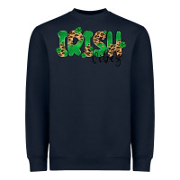 Navy ırısh vibes Heavyweight Sweatshirt - MaliasSmallBusiness