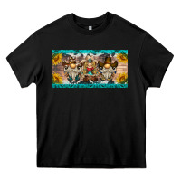 Black western gnome license plate Heavy Core Tee - BarkalooDesign