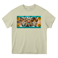 Mossy western gnome license plate Heavy Core Tee - BarkalooDesign