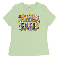 Matcha hello fall Ladies Tee - CowhideDigitalArt