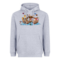 Heather Grey noahs ark Heavyweight Hoodie - texasbilliewilder