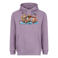 Lavender noahs ark Heavyweight Hoodie - texasbilliewilder