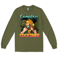 Army Green campfirescocktails Long Sleeve Tee - NancyCooperArtShop
