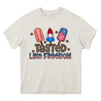 Cream tasted like freedom Heavy Core Tee - CowhideDigitalArt