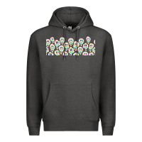 Charcoal Heather retro smiley faces Premium Hoodie - TumblerDesignByShophia