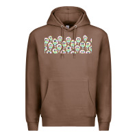 Chestnut retro smiley faces Premium Hoodie - TumblerDesignByShophia