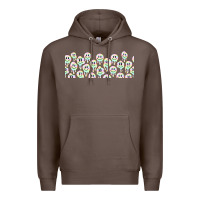 Coffee retro smiley faces Premium Hoodie - TumblerDesignByShophia