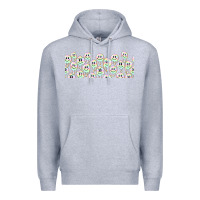Heather Grey retro smiley faces Premium Hoodie - TumblerDesignByShophia