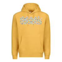 Mustard retro smiley faces Premium Hoodie - TumblerDesignByShophia