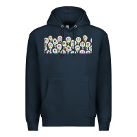 Navy retro smiley faces Premium Hoodie - TumblerDesignByShophia