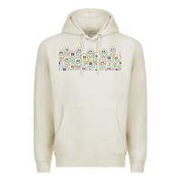 Oatmeal Heather retro smiley faces Premium Hoodie - TumblerDesignByShophia