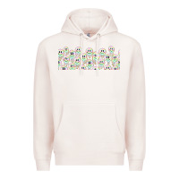 Pale Pink retro smiley faces Premium Hoodie - TumblerDesignByShophia