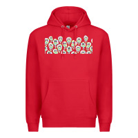 Red retro smiley faces Premium Hoodie - TumblerDesignByShophia