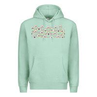 Seafoam retro smiley faces Premium Hoodie - TumblerDesignByShophia