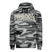 Slate Camo retro smiley faces Premium Hoodie - TumblerDesignByShophia