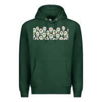 Sports Green retro smiley faces Premium Hoodie - TumblerDesignByShophia