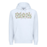 White retro smiley faces Premium Hoodie - TumblerDesignByShophia