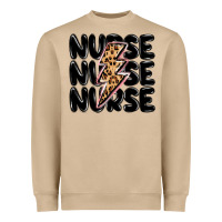Mushroom nurse lightning bolt Heavyweight Sweatshirt - MaliasSmallBusiness