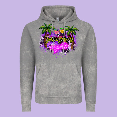 Summer Night Vintage Hoodie Designed By Nancycooperartshop