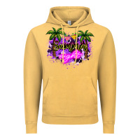 Vintage Mustard summer night Vintage Hoodie - NancyCooperArtShop