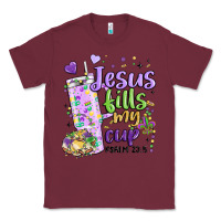 Burgundy mardi gras jesus fills my cup Classic Tee - MaliasSmallBusiness