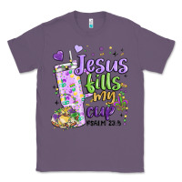 Lavender mardi gras jesus fills my cup Classic Tee - MaliasSmallBusiness